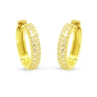 Pendientes Buonocore Mujer HOOPS in Oro Diamante 184O01DY